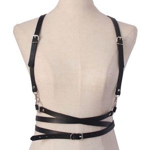 Leather Belt Straps Harness New